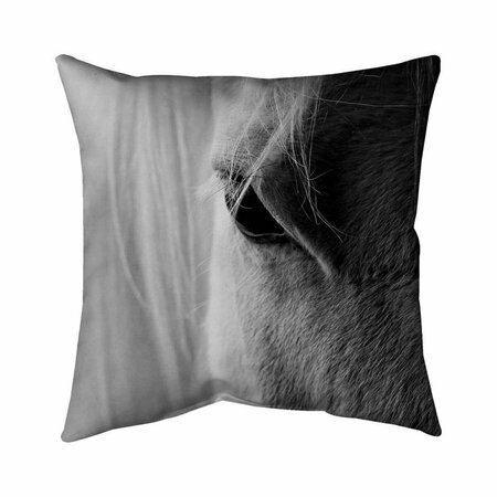 FONDO 20 x 20 in. The White Horse Eye-Double Sided Print Indoor Pillow FO2794736